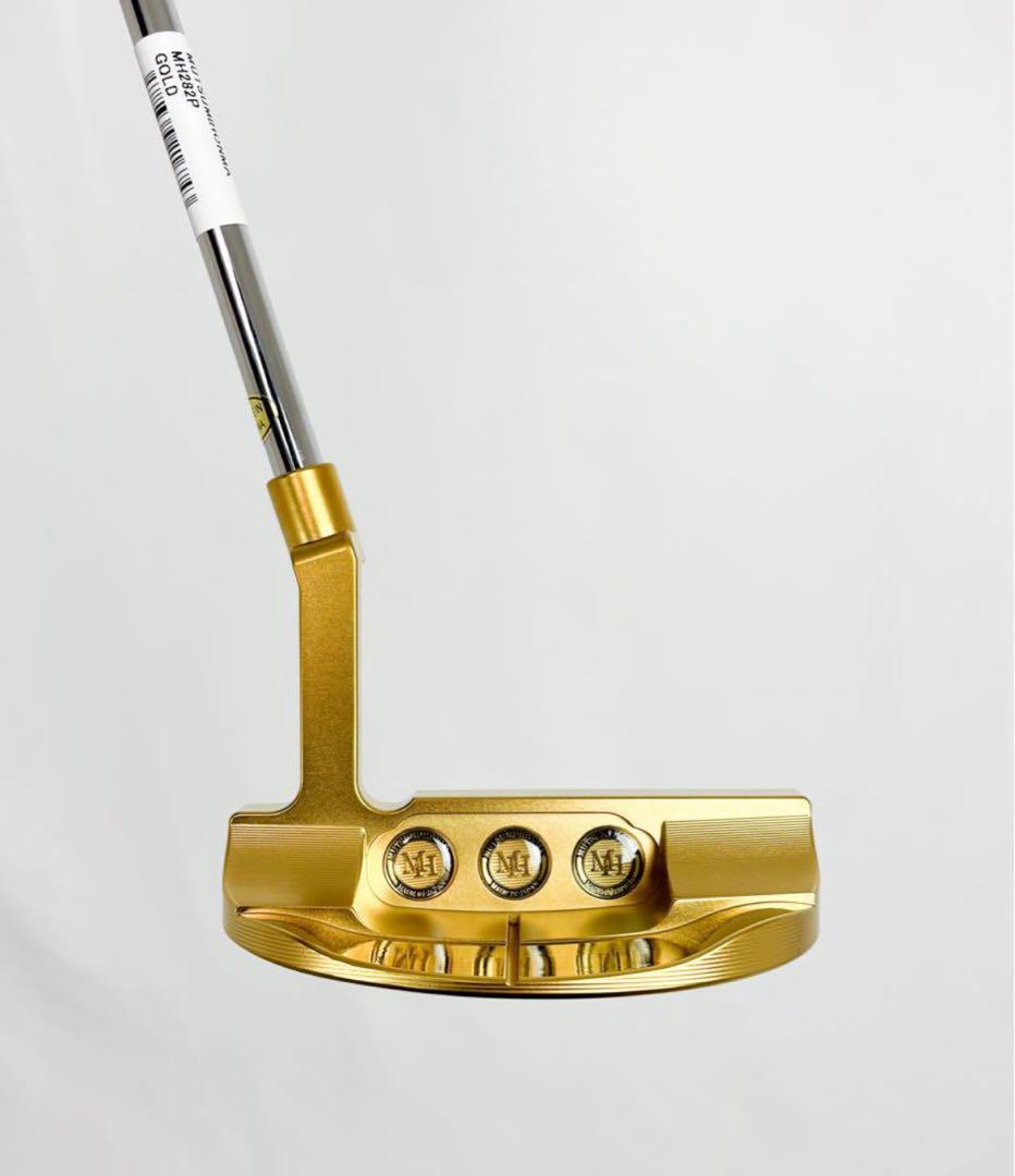 Mutsumi Honma MH-282M Putter Mallet Type Gold IP Model 34 Inch 