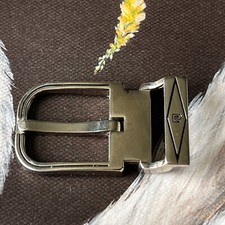 PIERRE CARDIN Buckle Logo Belt Buckle Gold Tone Made in Italy Retro 1970 Vintage