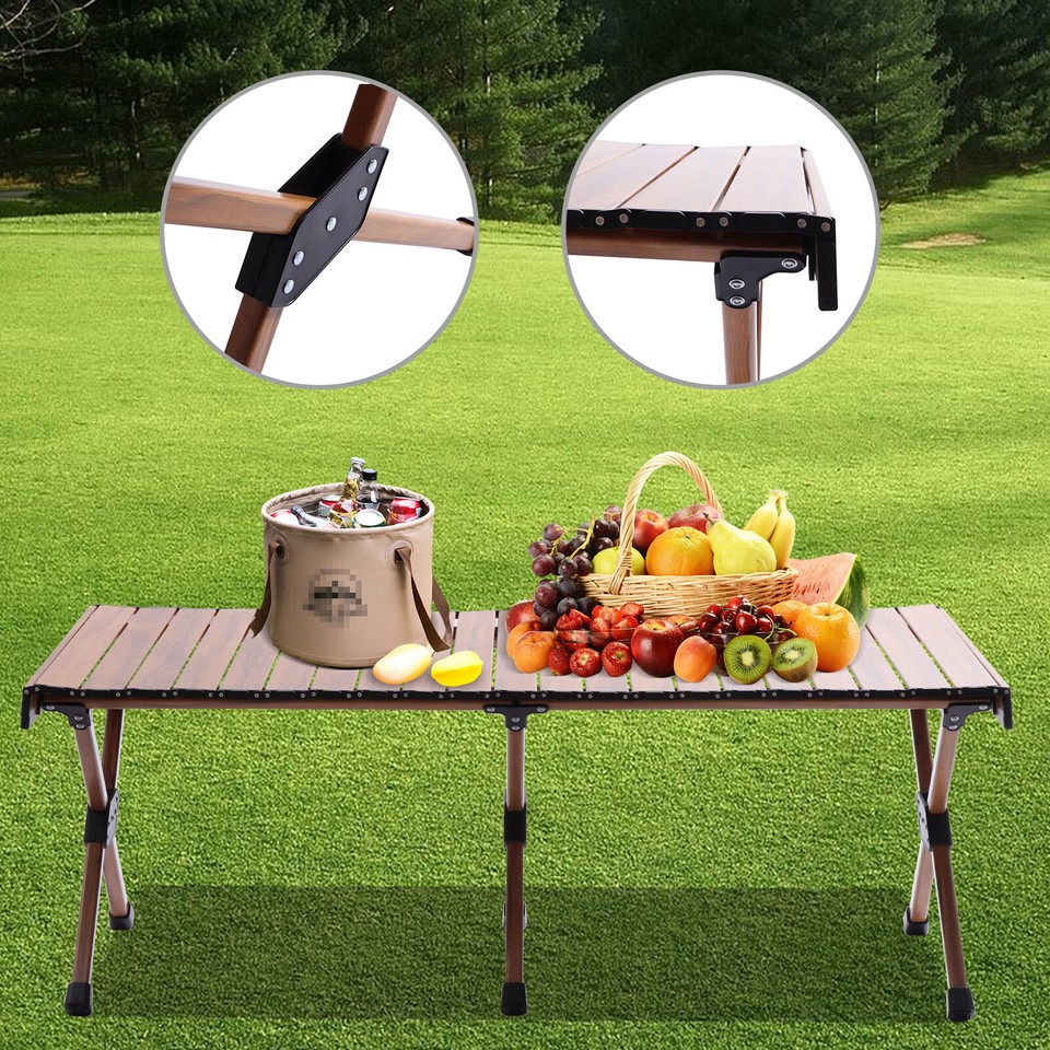 Modern Highquality Aluminum Alloy Portable Camping Table W/6 Anti