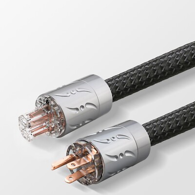 Viborg Hi-End OFC Copper US power cable HIFI AC Power Cord 1m