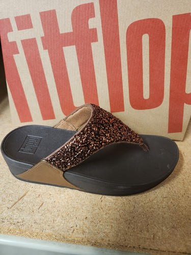 FitFlop Damen-Sandale Lulu SHIMMERFOIL Keilabsatz Größe Farbe wählbar NEU Etikett - Bild 24 von 25