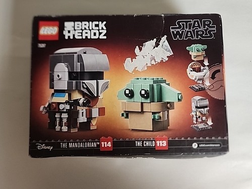 LEGO Brick Headz Star Wars The Mandalorian 114 & The Child 113 Set #75317 - Picture 2 of 6