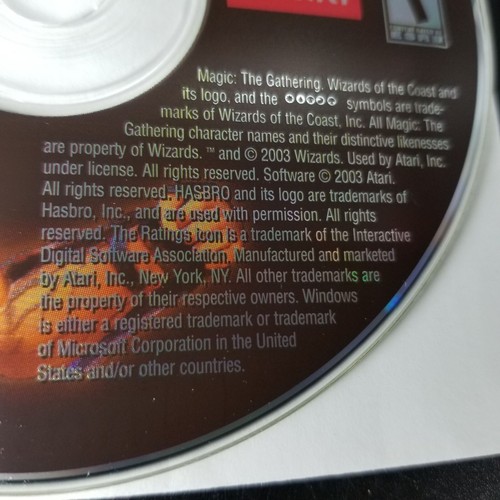 Magic Gathering Battleground Game Install Windows 98 ME 2000 XP PC CD Rom Disc - Picture 5 of 5