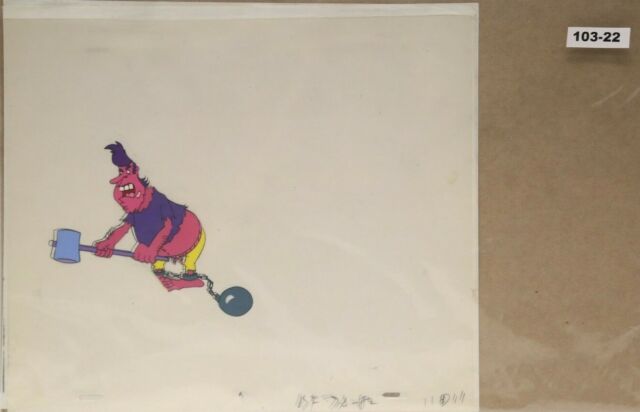Back To The Future Original Production Cel And Drawing 103-22 - Used Condition