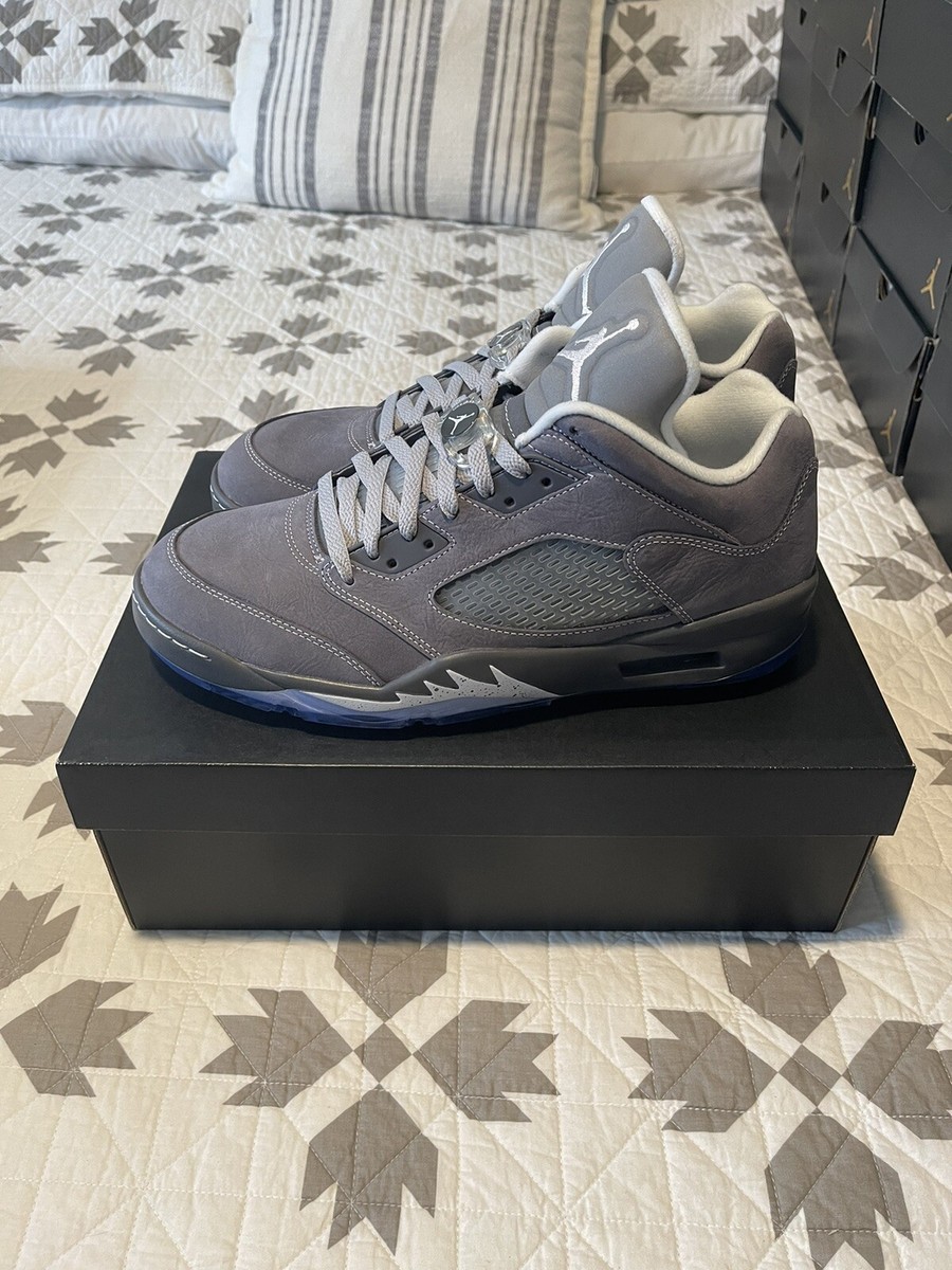 シューズ(男性用) NIKE JORDAN 5 LOW GOLF WOLF GREY US10.5 Air Jordan 5 V Low Golf Shoes Wolf Grey CU4523-005 | eBay