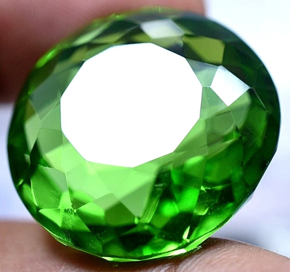 Lab Created 53.55 Ct Beautiful Rich Green Emerald GGL Certified Top Quality Gem - Image 2 of 4