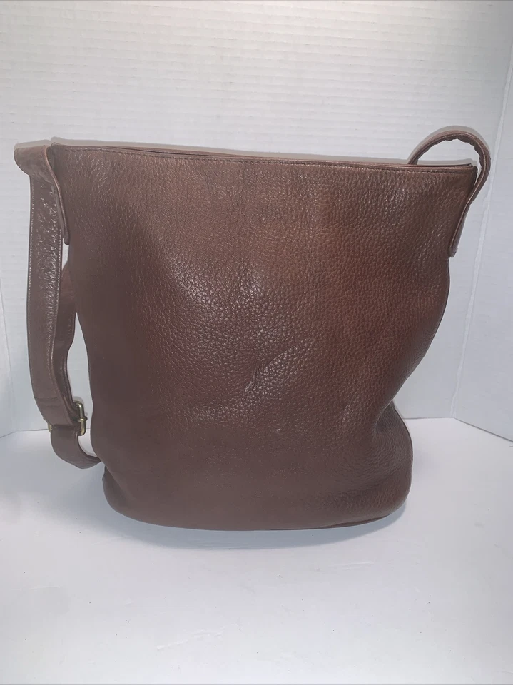 Bolso Bandolera Vintage Nine West Mujer Talla L Cuero Marrón Foto 2 de 4