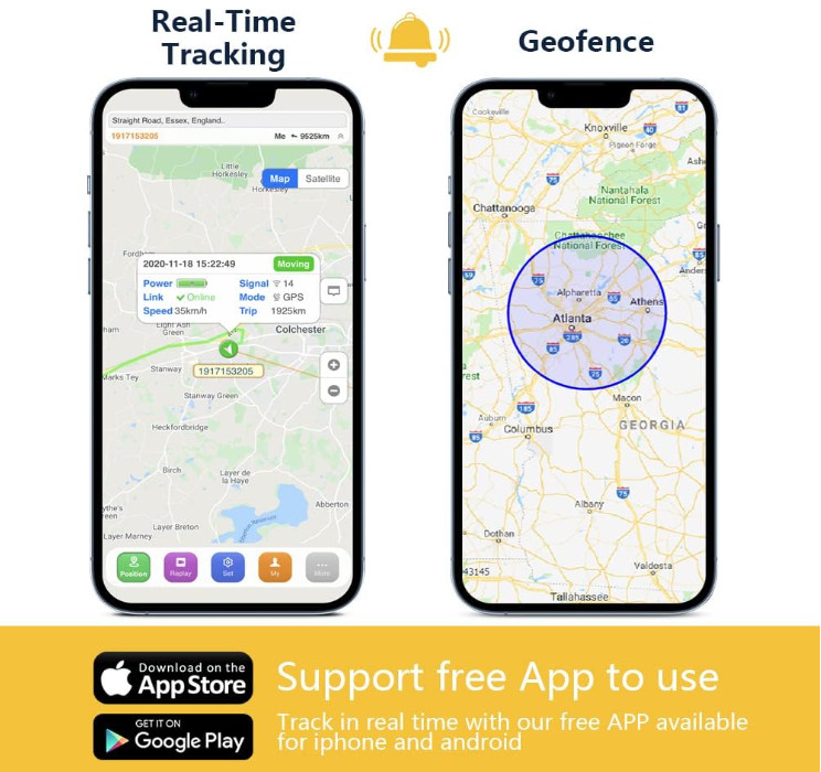 Real-Time Live Waterproof GPS Tracker - Mini Car Locator - No Monthly Fees