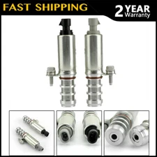 Set of 2 Intake & Exhaust Oil Control Valve Engine Variable Timing Solenoid VVT