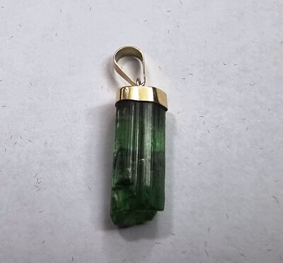 pingente de ouro 18k com turmalina natural