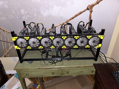 8 GPU Mining Rig Open Frame Crypto Computer