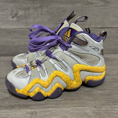 Adidas Crazy 8 Jeremy Lin PE Lakers Grey Purple Mens Kobe Sneakers