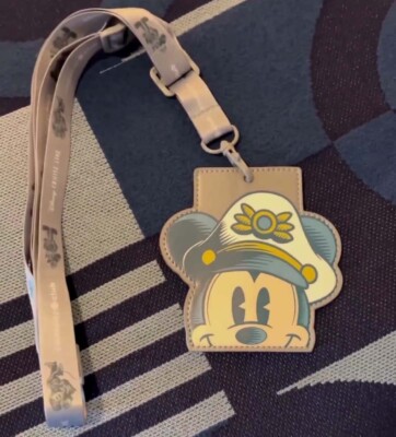 Disney Cruise Line DCL 25th Anniversary Silver Lanyard Castaway Club Mickey