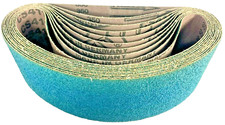 10 Klingspor Schleifb&auml;nder CS411X, 75x610 75 x 610 mm K40 P40 Form F4G # 4824452