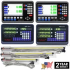 TOAUTO Linear Scale 5um 1um DRO Digital Readout 2/3 Axis Travel Length 4"-40",US