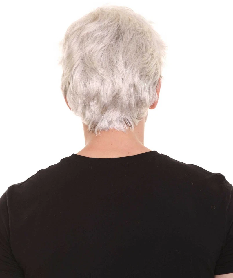 Peluca corta para hombres blanca con cosplay The Terminator fiesta de Halloween HM-1070 Foto 4 de 4