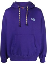 BALLY Unisex Hike 6 Organic Cotton Purple Hooded Sweatshirt 6238593 MSRP 420
