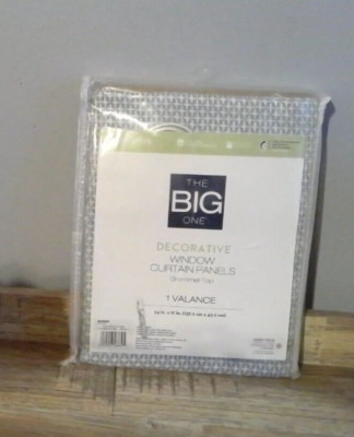The BIG one decorative window curtain panel grommet top valance