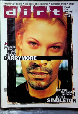Dirt Magazine Drew Barrymore & John Singleton No.5 SEALED W/Bonus Comic 042623R