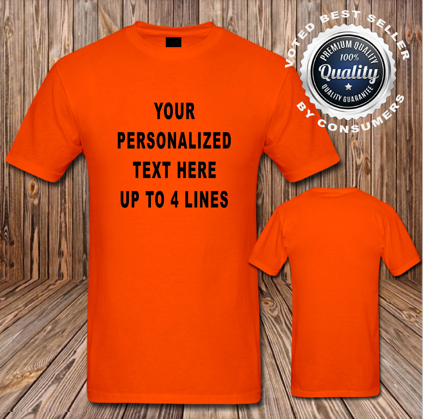 Custom Personalized T Shirt Your Design Your Text Here (16 Shirt Colors  SM-6XL) | eBay
