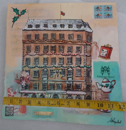 MARTINE RUPERT ARTIST SIGNED ORIGINAL FORTNUM &MASON AT CHRISTMAS TIME 2008 - Picture 6 of 10