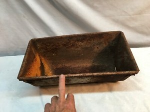 Vintage Pride of the Farm Galvanized Hog Trough Feeder Farm Planter Garden Art