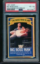 1991 GOLD BOND ICE CREAM wrestling WWF Big Boss Man PSA 4 highest pop 1