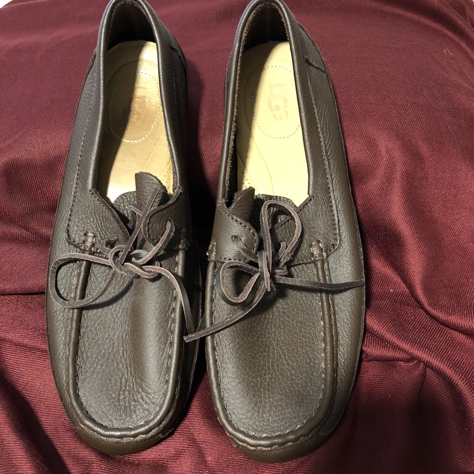 Mocassini in pelle marroni UGG taglia 11 nuovi