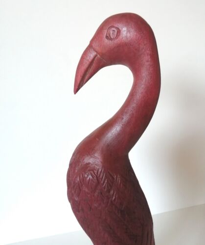Holz Vogel Figur Handgefertigt, Deko Sammler Tier Geschenk - Bild 1 von 6