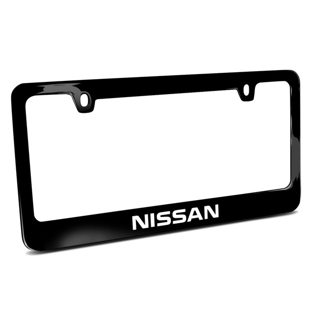 Nissan Black Metal License Plate Frame eBay