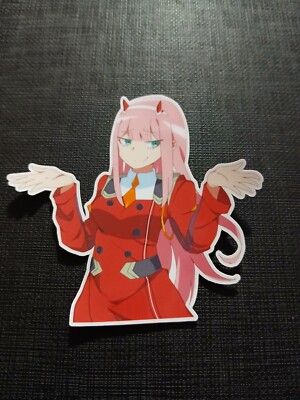 Darling In The Franxxx Zero Two Anime Stickers Pour Vitre De