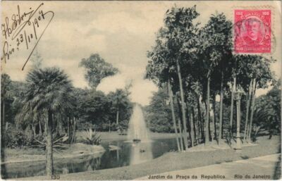 CPA AK Rio de Janeiro Jardim da Praca da Republica BRAZIL (1085174)