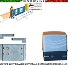 MOTORE 220 V 250 W RICAMBIO CANCELLO SCORREVOLE 6 QUINTALI COMPATIBILE APRIMATIC