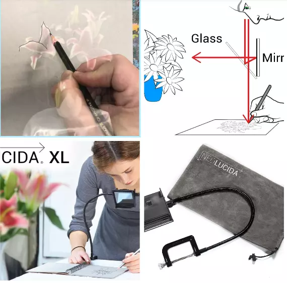 Neolucida XL: a See-Through Camera Lucida Internal USB2.0 Can Trace What's  Shown