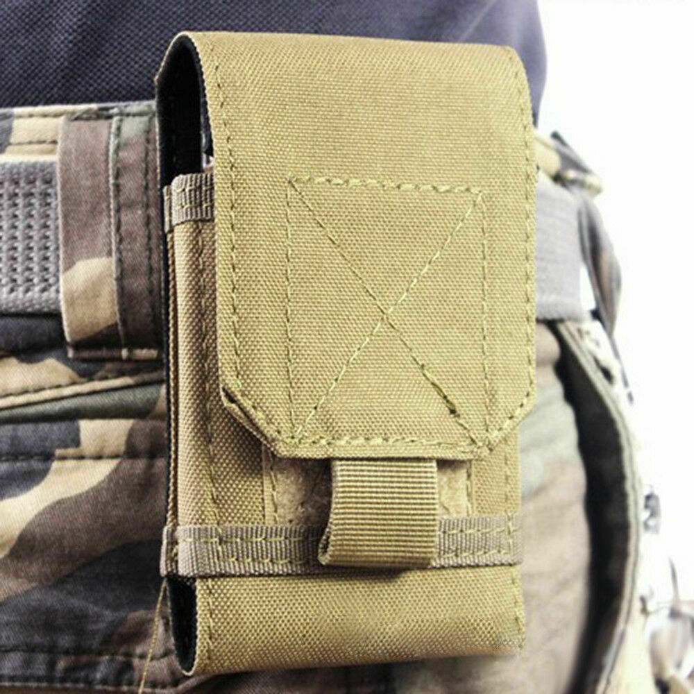 Cellphone Waist Bag With Card Holder – Nylon Holster Case With Belt Clip For Men, Sports & Travel