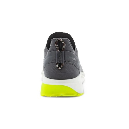 Ecco Men's Zipflex Breathru Hydromax Lace Up Sneaker Phorene Footbed Shoe Magnet - Picture 5 of 8