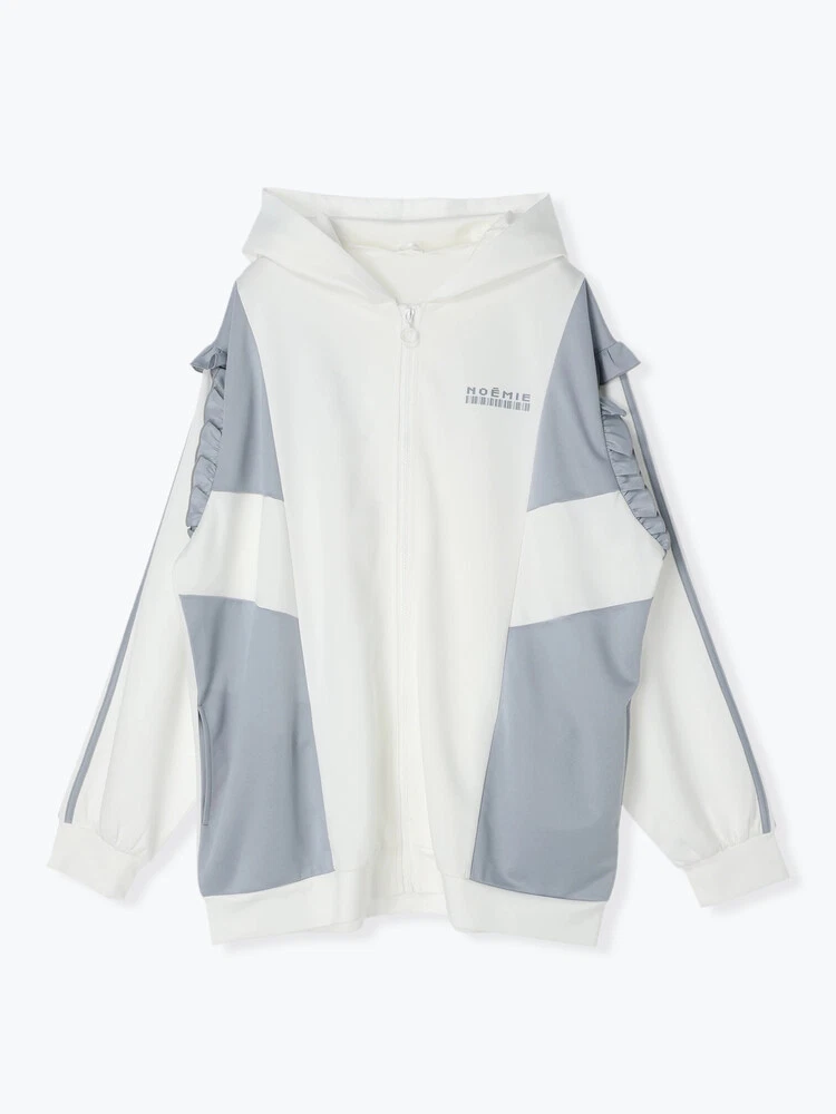 OFF WHITE Felpa con cappuccio Sanrio Cinnamoroll Jersey Ruffle con orecchio spento bianco Giappone cosplay limitato