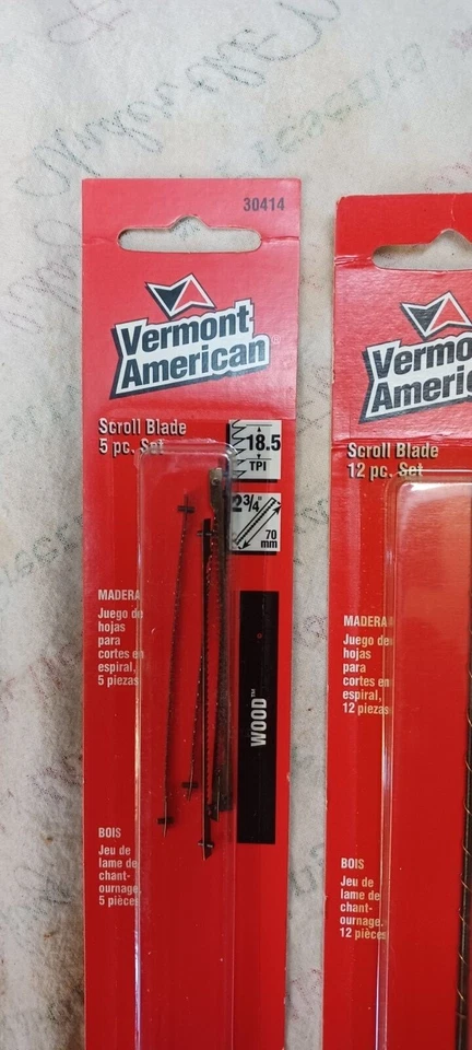 Lâmina de serra de rolagem Vermont American 30420 (2) 5 polegadas 12 peças mais 1 2 3/4!! - Imagem 2 de 4