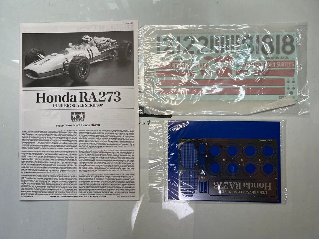 Tamiya 1/12 Plastic Kit Big scale 32 Honda RA273 metal Tamiya 1/12 Plastic Kit Big scale 32 Honda RA273 metal