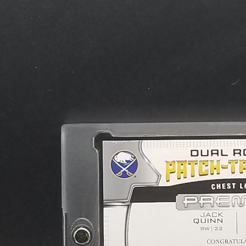 Jack Quinn Owen Power 2022-23 Premier Dual Rookie Patch-Tacular /25 #DRPT-QP - Picture 7 of 10
