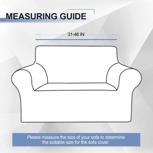 1/2/3 Sitzer Sofabezüge Schonbezug Einfarbig Anti-Falten Super Stretch Couch - Bild 27 von 101