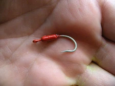 100 1/32 oz YELLOWTAIL SNAPPER RED JIGS Mustad Super Sharp   Hooks Lot of 100 