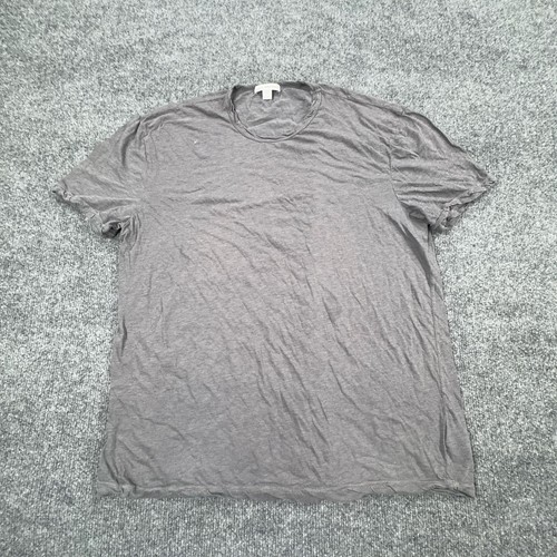 James Perse Shirt Mens Small Gray Standard Crew Neck Lightweight MIN3201 USA Tee
