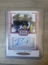 2021 Sage Premier Draft - Autographs Daelin Hayes #A51 Red (AU, RC)
