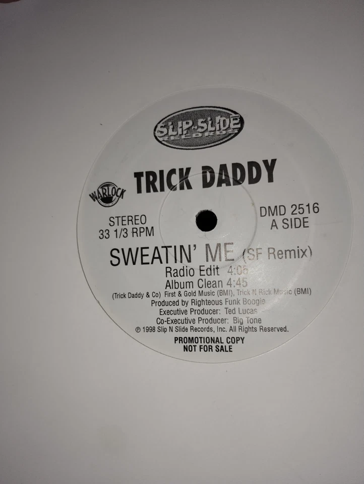 TRICK DADDY "SWEATIN' ME (SF REMIX)" 1998 VINYL 12" PROMO DMD 2516 Used - Image 4 of 4