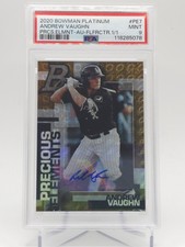 2020 Bowman Platinum Precious Element Gold FlFrctr Auto #PE-7 Andrew Vaughn 1/1