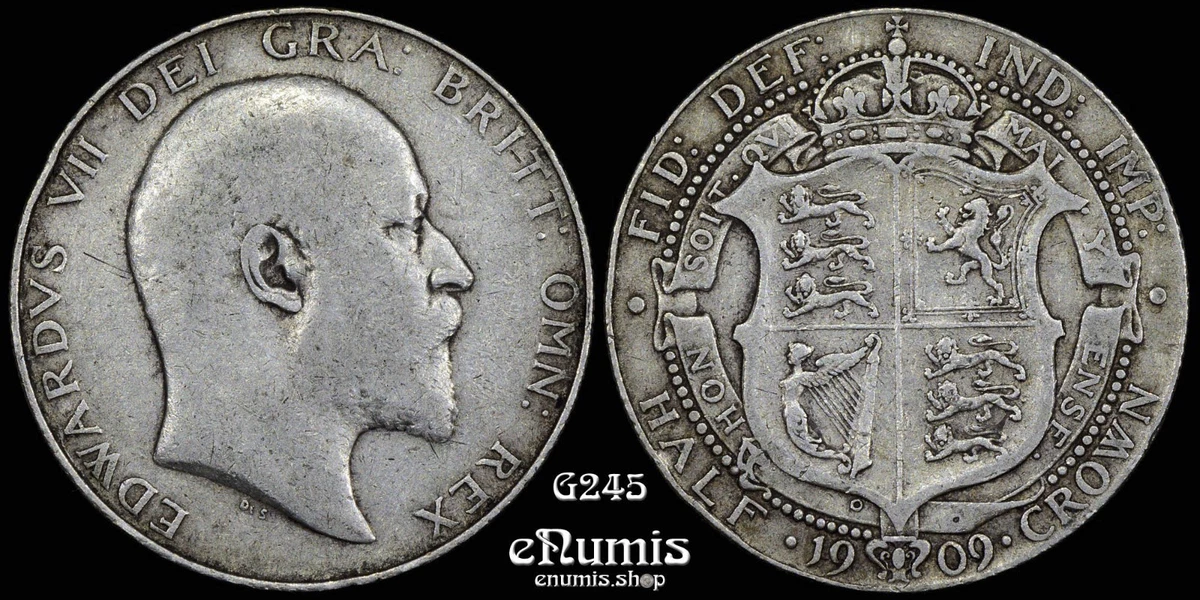1909 Year UK Half Crown Coins for sale | eBay