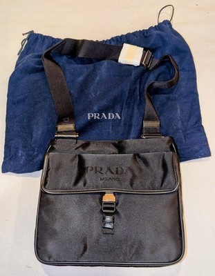Prada Tessuto Re-Nylon + Saffiano shoulder bag NEW with CERT