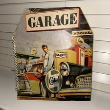 Castrol Garage 3D Pop Up Book Mobil Gas Shell Esso Petrol Pump Chevrolet 1950s