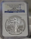 2012 (S) US Silver Eagle $1 NGC MS70 ER San Francisco
